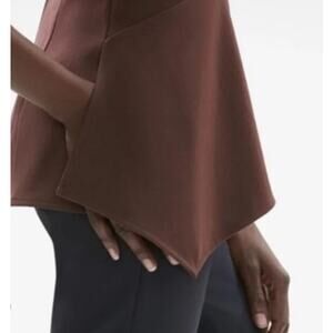 MM LaFleur sleeveless peplum blouse